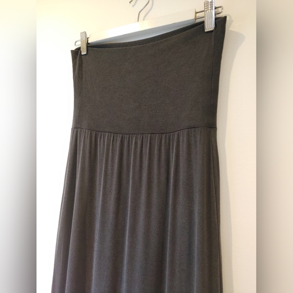 Splendid Charcoal Modal Set: Foldover Maxi Skirt and Tank Size Small - Picture 9 of 12